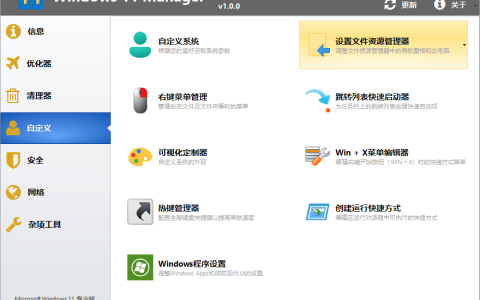 Windows 11 Manager_v1.2.9.0_中文破解版